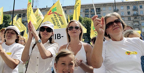 Киевляне поддержали имиджевый референдум Попова