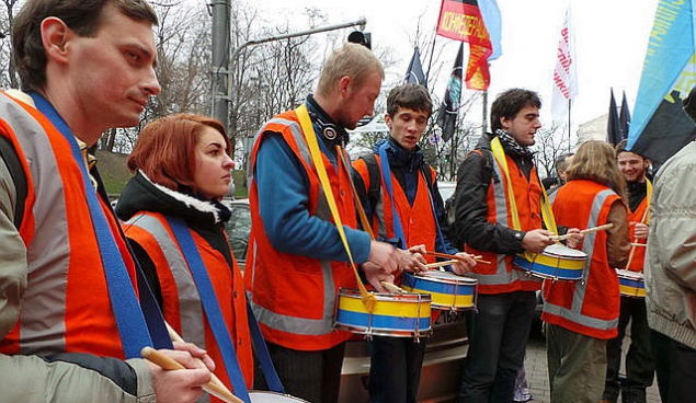 В Киеве железнодорожники помитинговали против произвола начальства