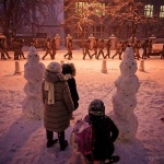 Киевские школьники играют в “Беркут”