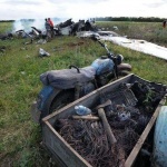 Сбитый украинский самолет луганчане разобрали на металлолом