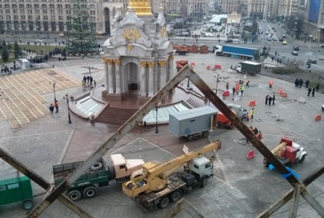 На выходных киевский Майдан и окрестности перекроют для проезда