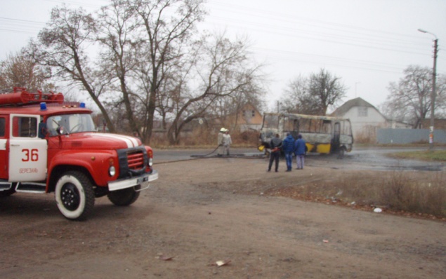 В Киевской области во время движения загорелся рейсовый автобус “Эталон” (ФОТО)