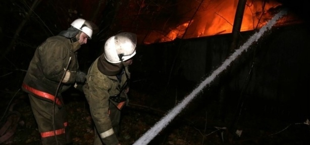 Ночью в Киеве сгорел ресторан