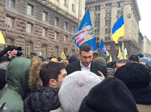 Активист обвиняет Кличко в избиении