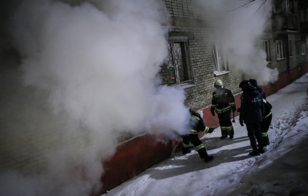 Из горящего общежития в Киеве эвакуировали 30 человек