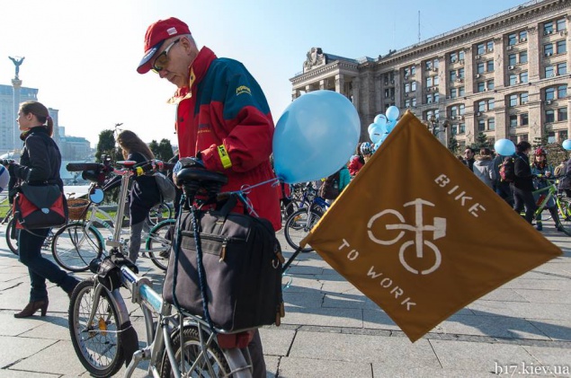 Завтра в Киеве состоится акция “Велосипедом на работу”
