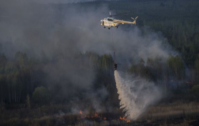 Тушение пожара в “Чернобыльской пуще” продолжается, ситуация под контролем - ГоСЧС