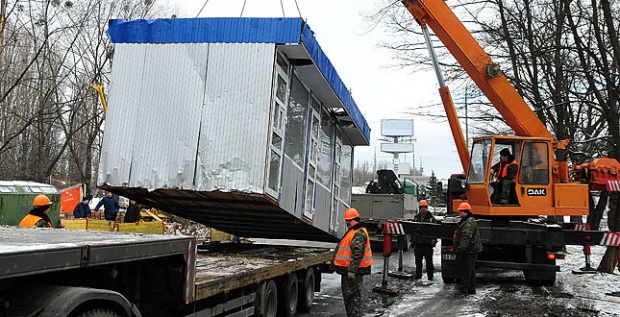 Демонтированные в Киеве МАФы отправят в зону АТО