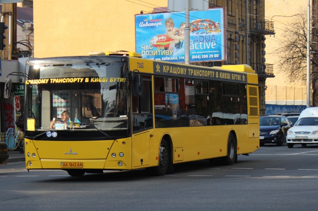 Изменен маршрут автобуса №102Е в Киеве
