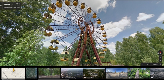 В Google Картах предложили безопасную прогулку по Чернобылю