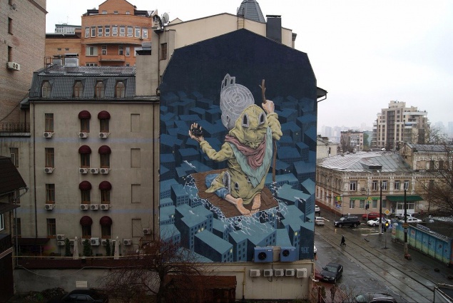 Помощник Гройсмана попросил закрасить популярный в Киеве мурал