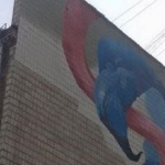 Экзотическая птица украсит дом в центре Киева