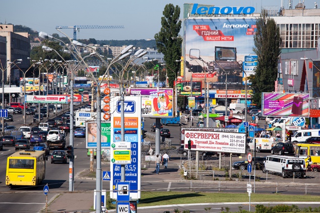 Киев с начала года заработал 68 млн гривен на размещении внешней рекламы