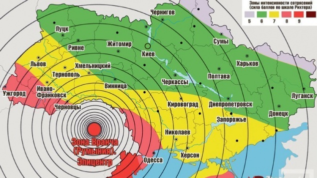 Румынское землетрясение докатилось до Киева (видео)
