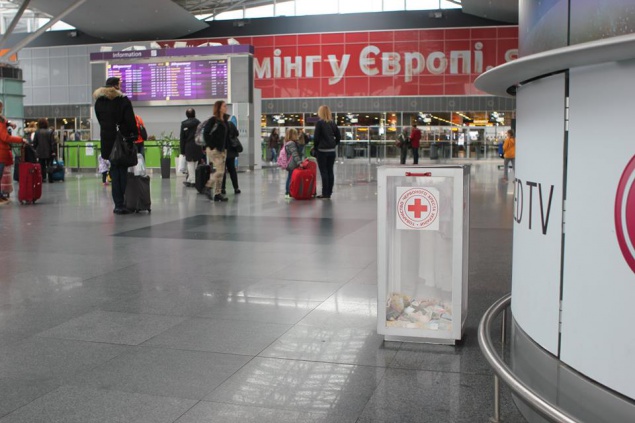 В аэропорту “Борисполь” пытались украсть ящик с пожертвованиями