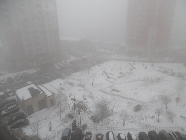 Киев окутал дым с запахом гари (фото)