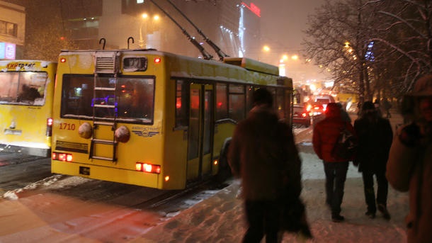 Ночной троллейбус в Киеве временно изменит маршрут