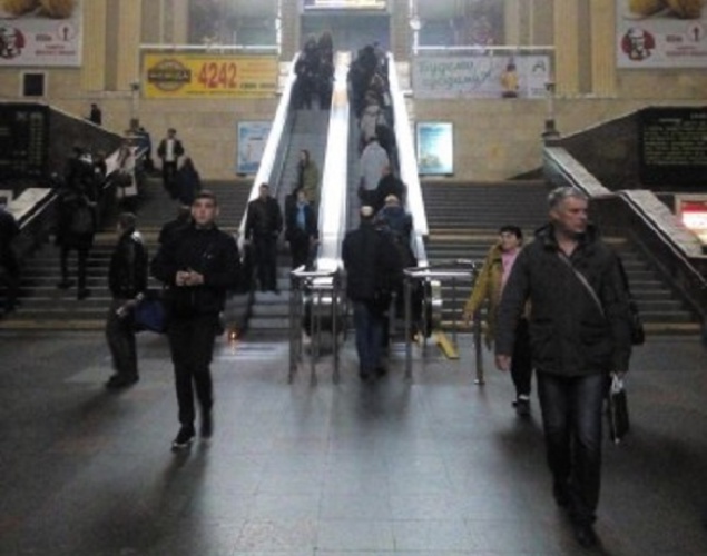Эскалатор на Центральном ж/д-вокзале Киева полностью восстановлен