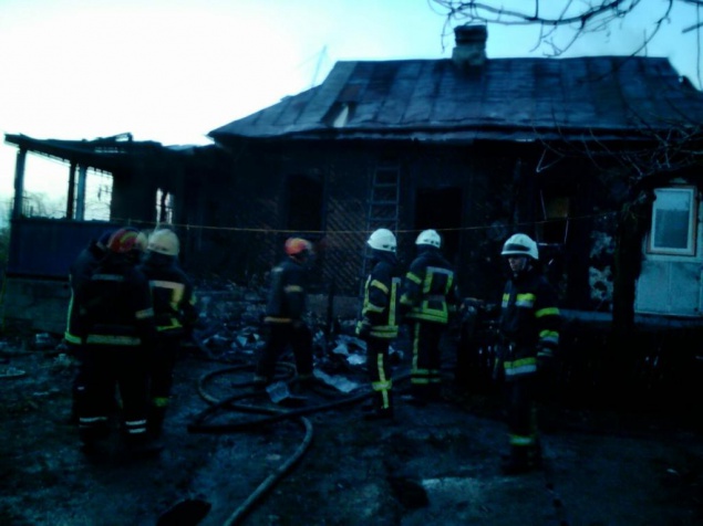 В пожаре под Киевом погибли два человека