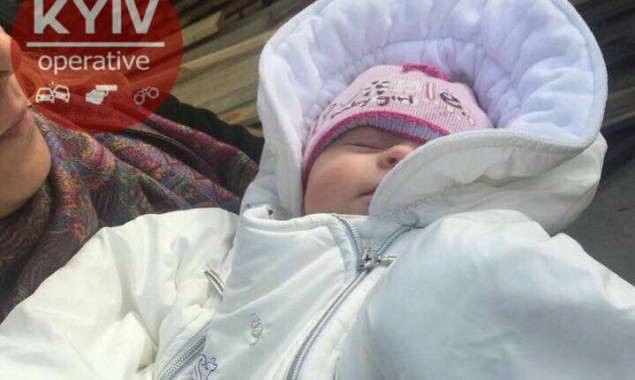 Похищенного вчера в столице младенца нашли в Вышгороде (фото, видео)