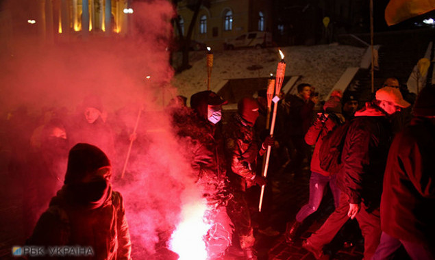 Полиция отпустила всех задержанных в Киеве участников факельного шествия