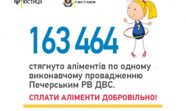 В Киеве зарегистрировано рекордное взыскание задолженности по алиментам