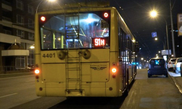 Завтра в Киеве изменится маршрут ночного троллейбуса №91Н (схема)