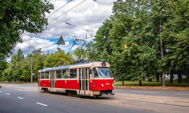 Три трамвайных маршрута в Киеве изменят работу до конца недели
