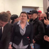 Выйдя на волю, Надежда Савченко первым делом раскритиковала Порошенко (видео)
