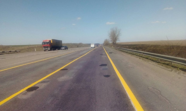 Из-за ремонта на участке одесской трассы на Киевщине частично ограничено движение
