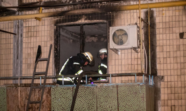 В ночном пожаре на ул. Флоренции в Киеве погиб человек (фото, видео)