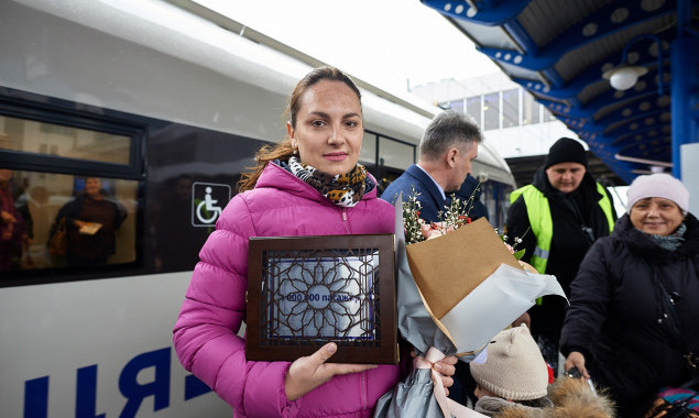 Экспресс из Киева в аэропорт “Борисполь” перевез миллионного пассажира