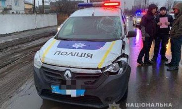 В Борисполе автомобиль полиции насмерть сбил пешехода (фото)