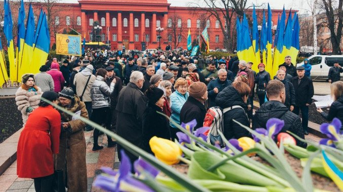 В Киеве почтили память Тараса Шевченко (фото, видео)