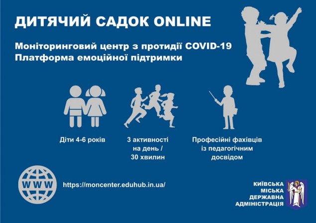 В Киеве запускают онлайн-детсад на период карантина
