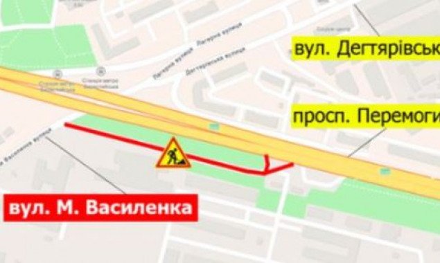 На Крещатике и съезде с улицы Василенко в Киеве 18 апреля будет ограничено движение (схемы)