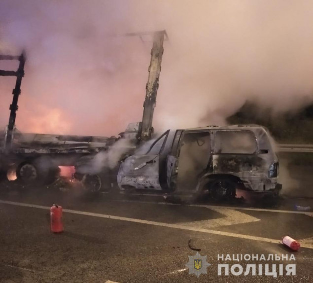 За минувшие сутки на дорогах Киевской области в ДТП погибли два человека