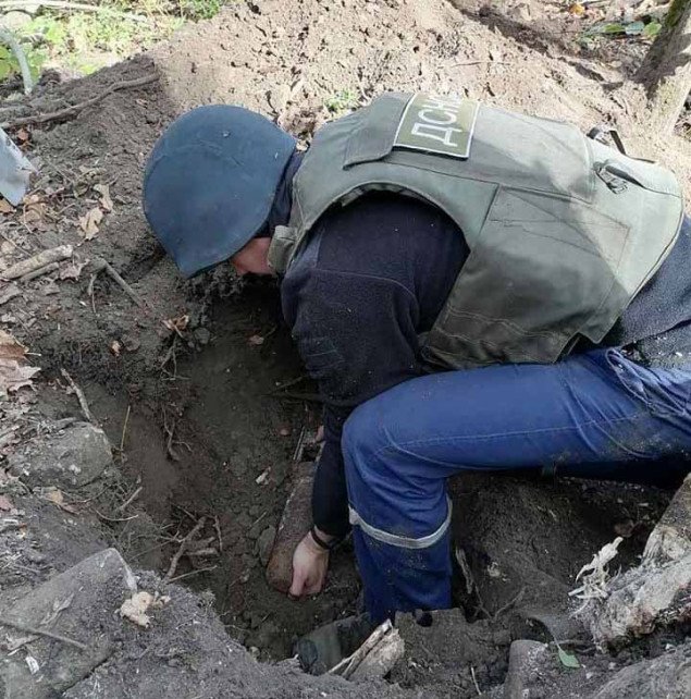 За день в Деснянском районе столицы было обнаружено 4 артснаряда времен Второй мировой войны
