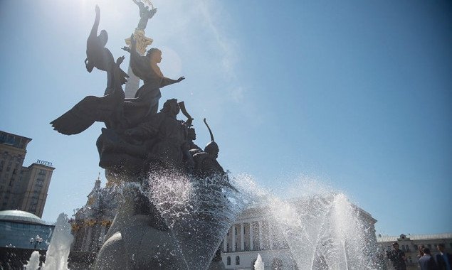 Часть фонтанов в центре Киева отключат из-за репетиции парада