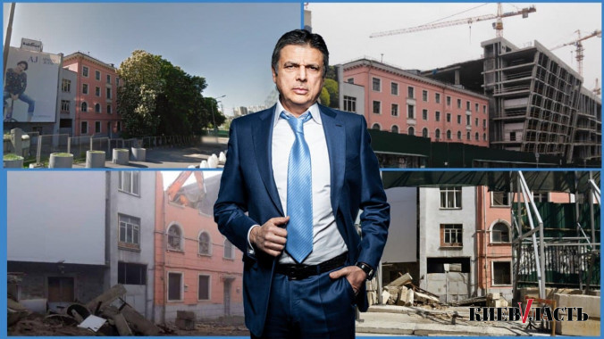 Компаниям Вагифа Алиева разрешили проектировать реконструкцию снесенного здания на Лыбедской площади