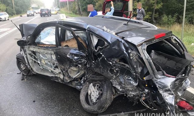 В Голосеевском районе Киева произошло ДТП с участием восьми автомобилей (фото)