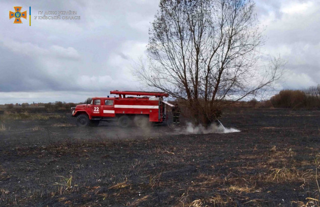 За выходные на Киевщины спасатели обнаружили и ликвидировали 7 случаев возгорания торфа