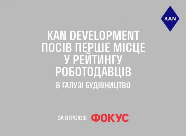 Компания KAN Development стала лидером в рейтинге работодателей