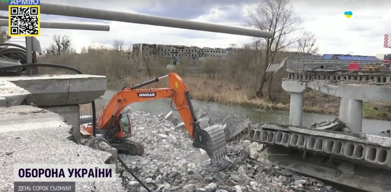 Міст у Стоянці на Київщині запрацює до кінця тижня