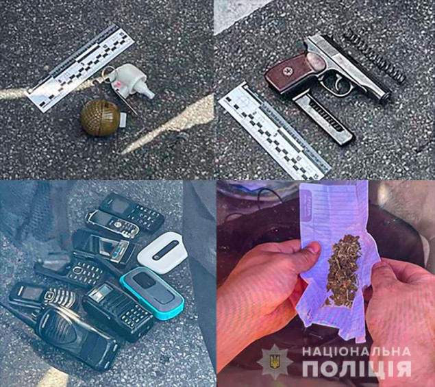 На блокпосту в Дарницькому районі столиці у сумчанина вилучили зброю та наркотики