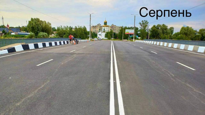 У Макарові на Київщині відремонтували міст через Здвиж (фото, відео)