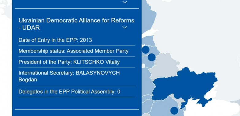 Надання “УДАРу” статусу асоційованого члена Європейської народної партії означає ще більше підтримки України у війні з рф - Палатний