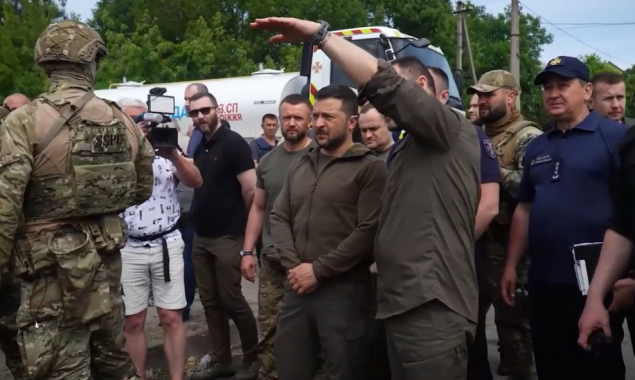 Президент Зеленський приїхав на Херсонщину (відео)