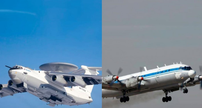 Залужний: Повітряні Сили збили ворожий літак дальнього радіолокаційного виявлення А-50 та повітряний пункт управління Іл-22