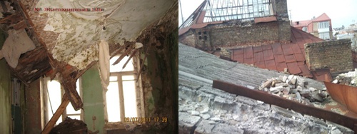 Дожди разрушили крышу памятника культурного наследия